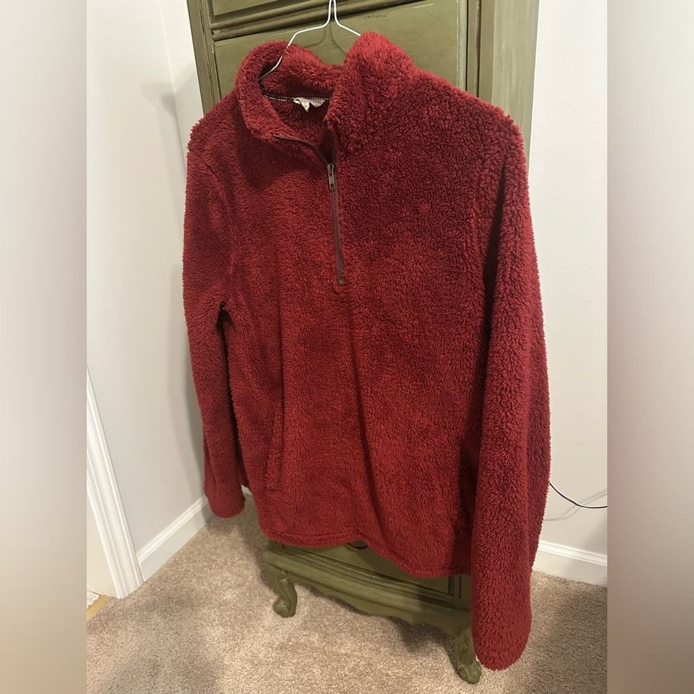 Hem & Thread Sherpa pullover